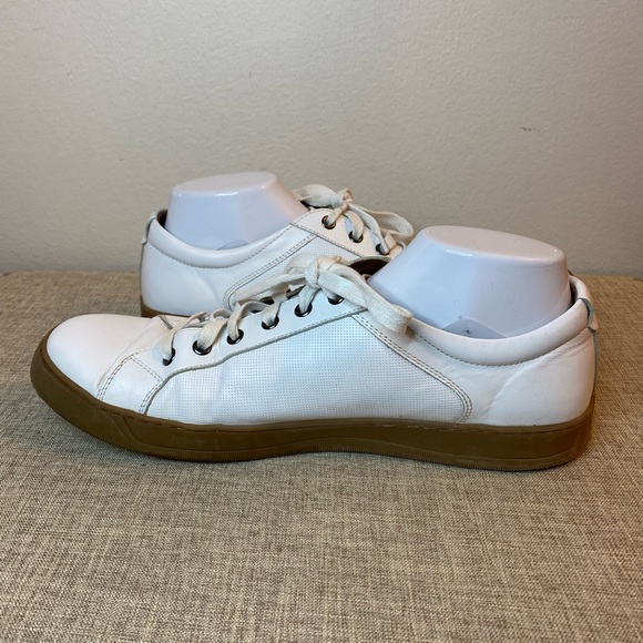 J & M White Leather Sneakers - Picture 6 of 9